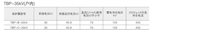 過電壓保護(hù)器技術(shù)參數(shù)