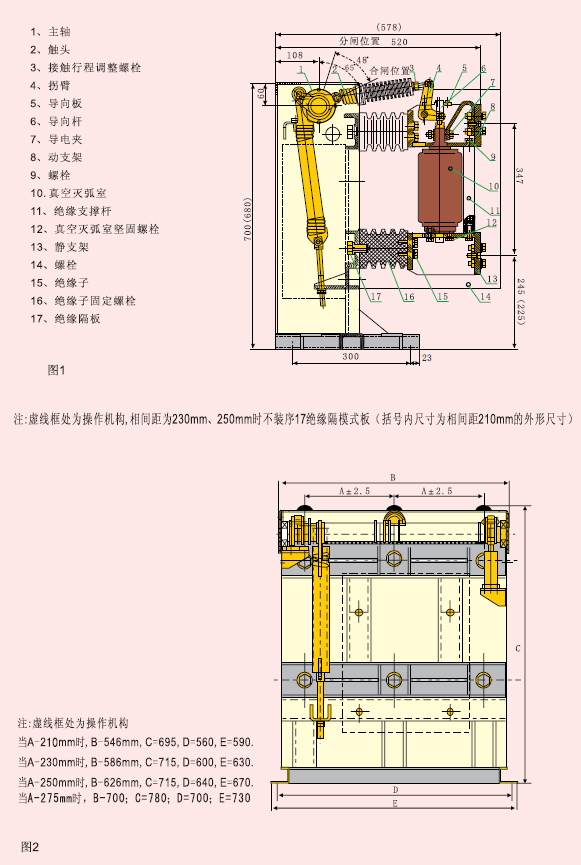 戶內(nèi)高壓真空斷路器產(chǎn)品結(jié)構(gòu)