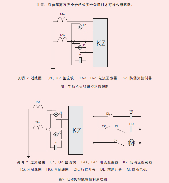 高壓真空斷路器電線機構(gòu)原理圖